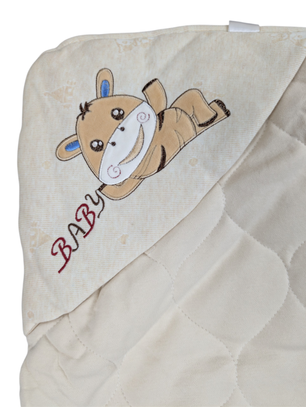 Quilted Hooded Baby Wrap – Soft Padded Swaddle