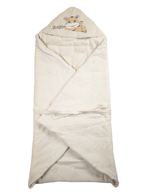 Quilted Hooded Baby Wrap – Soft Padded Swaddle