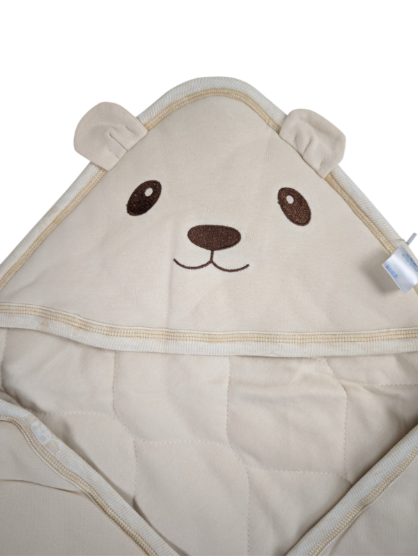 Quilted Hooded Baby Wrap – Soft Padded Swaddle