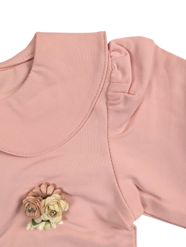 Girls 3-Piece Floral Dress Set with Cardigan & Trouser
