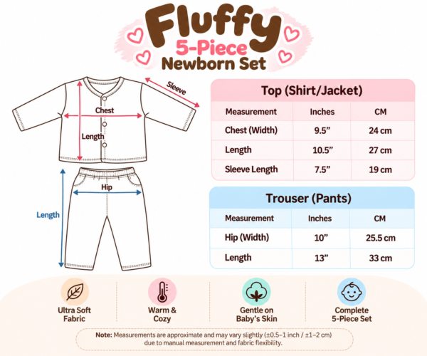 Baby 5-Piece Winter Newborn Set