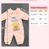 Size Chart romper Baby Happy Bear Winter Romper – Pink