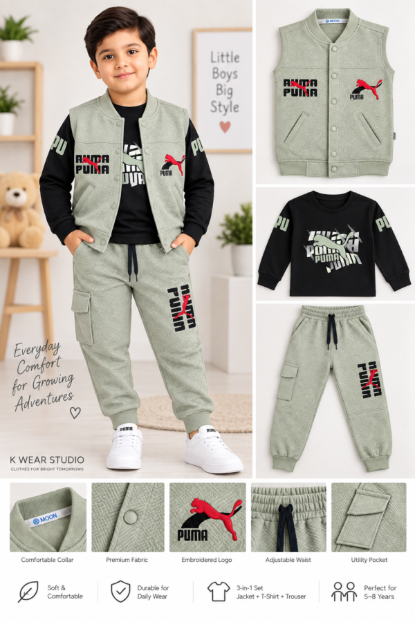 Boys 3-Piece Winter Outfit Set Boys 3-Piece Winter Outfit Set