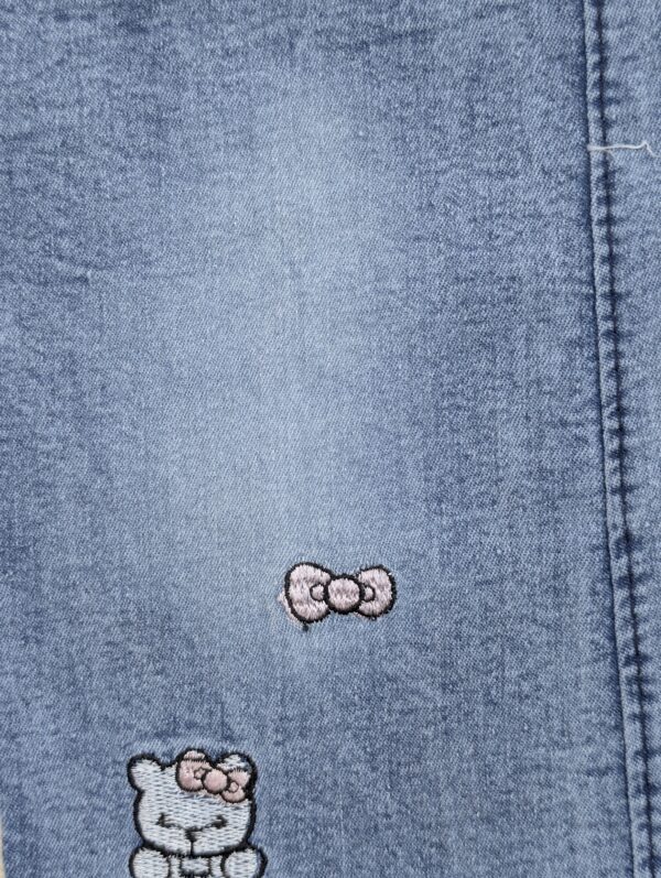 Girls Two-Piece Top & Denim Pant Set