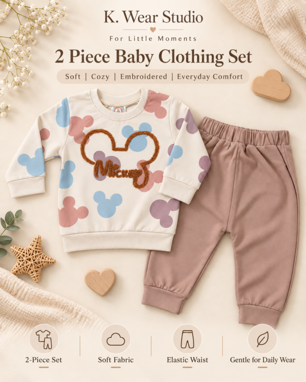 PXL_20260921_111931420 a Kids Embossed Two-Piece T-Shirt & Trouser Set