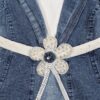PXL_20260921_122956386 K Wear Studio Girls 3-Piece Denim Set with Pearl Flower Belt