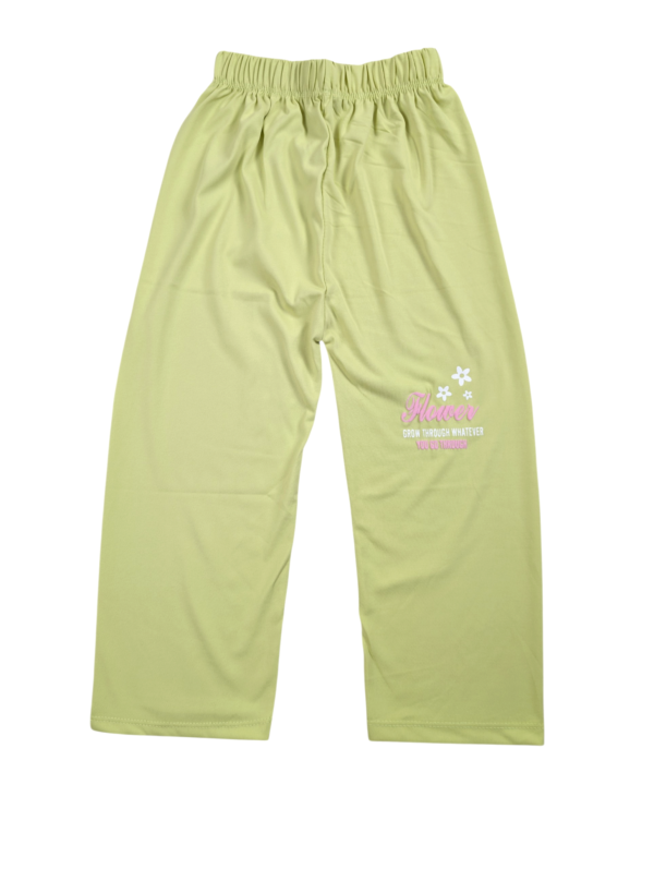 Girls Floral Two-Piece T-Shirt & Trouser Set