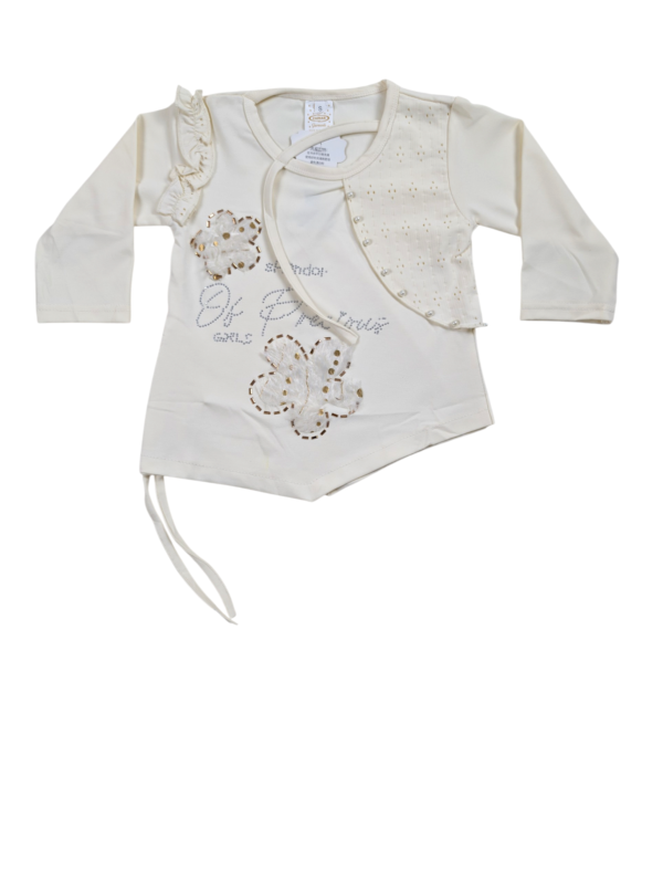 Girls' Floral Embellished 2-Piece Co-ord Set