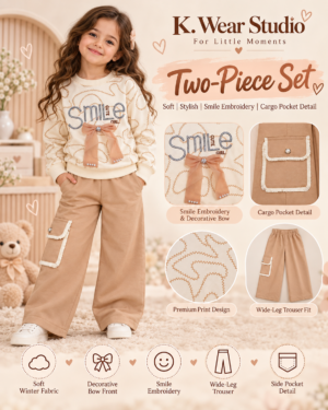PXL_20260921_173557001a Girls Smile Bow 2-Piece Winter Outfit Set