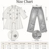 Size Chart Girls Two-Piece Top & Denim Pant Set